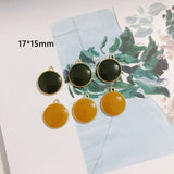 Oil Alloy Mini Candy Pendant DIY Jewelry Earrings 6pcs