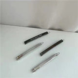 Japan & SK Matte Silver Hairpin Liu Hai Clip Word Clip Duck Beak Clip