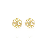 Japanese and Korean Rose Flower Earrings