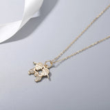 925s Silver Diamond Pendant Collarbone Chain Necklace