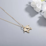 925s Silver Diamond Pendant Collarbone Chain Necklace