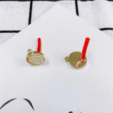 Japanese and Korean Silver Needle Earrings DIY Accessories