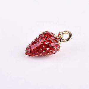 Japan & South Korea Strawberry Pendant DIY Earrings Hair Rope Material