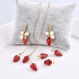 Japan & South Korea Strawberry Pendant DIY Earrings Hair Rope Material