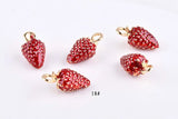 Japan & South Korea Strawberry Pendant DIY Earrings Hair Rope Material