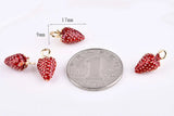 Japan & South Korea Strawberry Pendant DIY Earrings Hair Rope Material