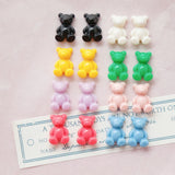 Japanese Bear Resin Earrings Hairpin DIY Jewelry Materials