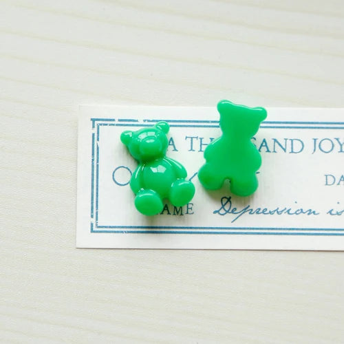 Japanese Bear Resin Earrings Hairpin DIY Jewelry Materials