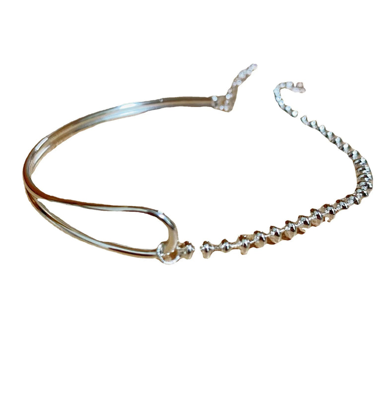 Vintage S925 Sterling Silver Geometric Bracelet