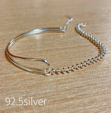 Vintage S925 Sterling Silver Geometric Bracelet