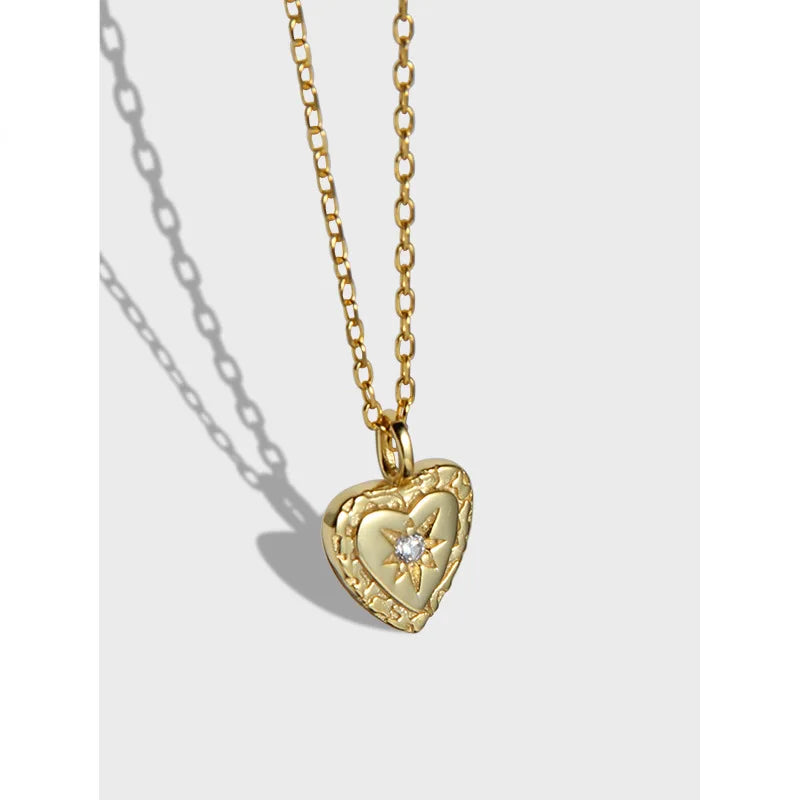 Japan Light & Diamond Love S925 Silver Necklace For Women