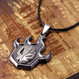 BLEACH Anime Necklace Kurosaki Ichigo Flame Sign Pendant Chain