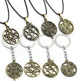 Anime Fullmetal Alchemist Necklace Edward Elric Hollowed Out Pendant