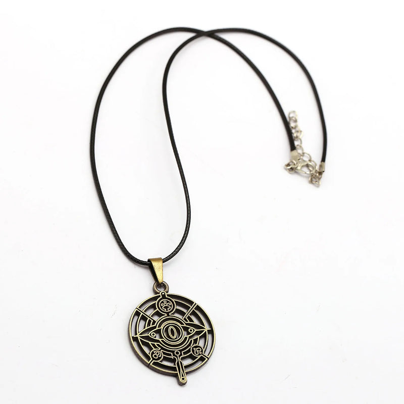 Anime Fullmetal Alchemist Necklace Edward Elric Pendant Hollowed Out Alloy