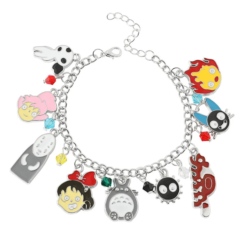 Anime Charm Bracelet Crystal Vintage Women Jewelry Gift