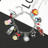 Anime Charm Bracelet Crystal Vintage Women Jewelry Gift