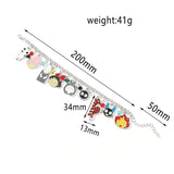 Anime Charm Bracelet Crystal Vintage Women Jewelry Gift