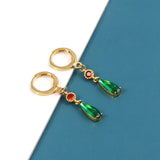 Howls Moving Castle Hauru Green Gem Eardrop for Men