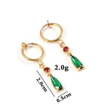 Howls Moving Castle Hauru Green Gem Eardrop for Men