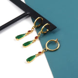 Howls Moving Castle Hauru Green Gem Eardrop for Men