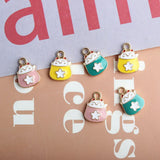 40pcs Japanese Cartoon Cat Enamel Charms for Jewelry Making