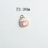 40pcs Japanese Cartoon Cat Enamel Charms for Jewelry Making