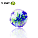 Cherry Blossom Glass Bead Bracelet with Japanese String Beads