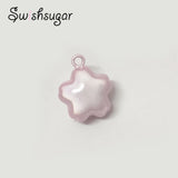 Japanese Sakura Jingle Bells Good Luck Charms Necklace Pendant