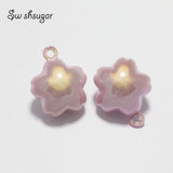Japanese Sakura Jingle Bells Good Luck Charms Necklace Pendant
