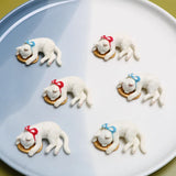 Japanese Sleeping Bow Cat Lucky Cat Doll DIY Jewelry Earrings Accessories