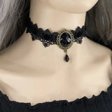 Gothic Lolita Collarbone Chain Lace Neckchain Choker