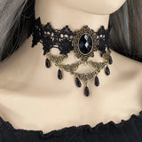 Gothic Lolita Collarbone Chain Lace Neckchain Choker