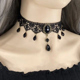 Gothic Lolita Collarbone Chain Lace Neckchain Choker