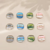 Japanese Gradient Blooming Foil Resin Patch DIY Earrings Material