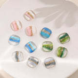 Japanese Gradient Blooming Foil Resin Patch DIY Earrings Material