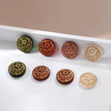 Japanese Vintage Flower Foil Paster DIY Hair Accessories Material 6pcs