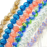 Japanese Striped Love Glass Beads DIY Necklace Earrings Material