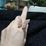 Crystal Butterfly Stud Earrings for Women - Zirconia Earrings