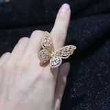 Crystal Butterfly Stud Earrings for Women - Zirconia Earrings