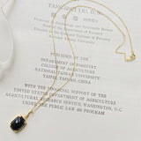 Japanese Light Antique Beauty Natural Agate S925 Silver Necklace Female