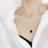Japanese Light Antique Beauty Natural Agate S925 Silver Necklace Female