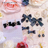 Lolita Style Bow Earrings for Women