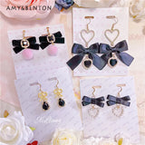 Lolita Style Bow Earrings for Women