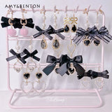 Lolita Style Bow Earrings for Women