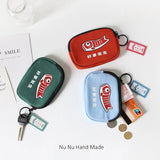 Japanese Lucky Koi Canvas Keychain Lucky Charm Trinkets Pendant