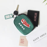 Japanese Lucky Koi Canvas Keychain Lucky Charm Trinkets Pendant