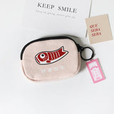 Japanese Lucky Koi Canvas Keychain Lucky Charm Trinkets Pendant