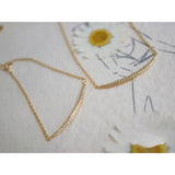 Japanese Zircon Antique Necklace Bracelet Set
