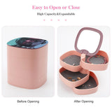 Japanese Moonlight Jewelry Storage Box Leather Jewelry Organizer Box