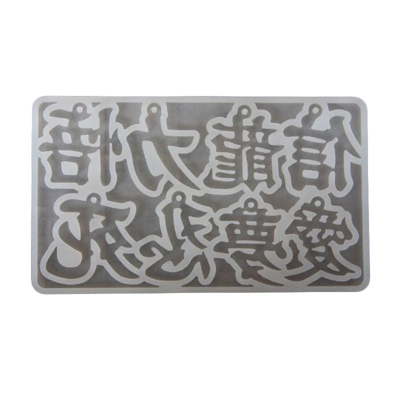 Japanese Pendant Chinese Characters Epoxy Resin Mold Jewelry Molds